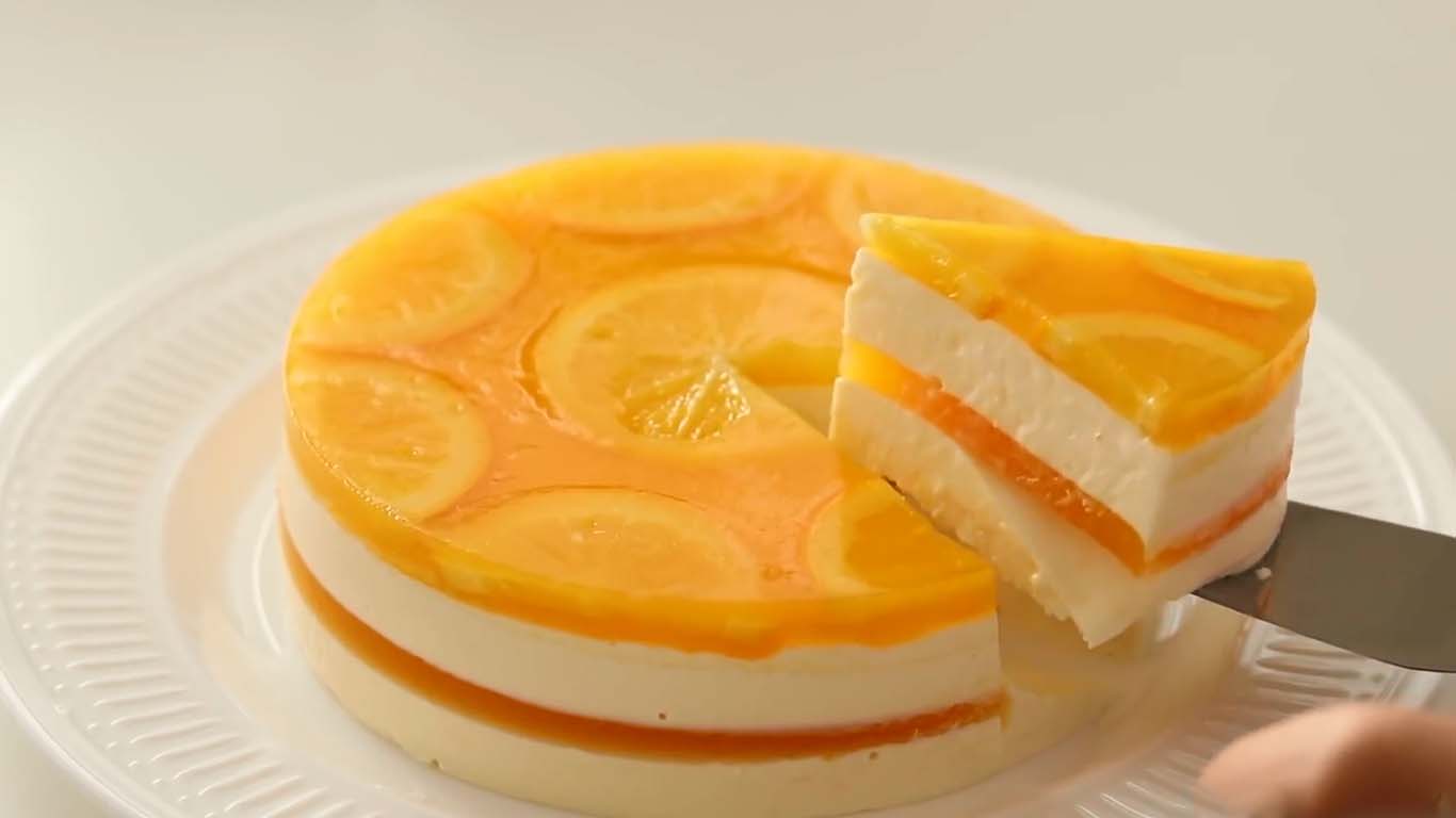 چیز کیک پرتقال