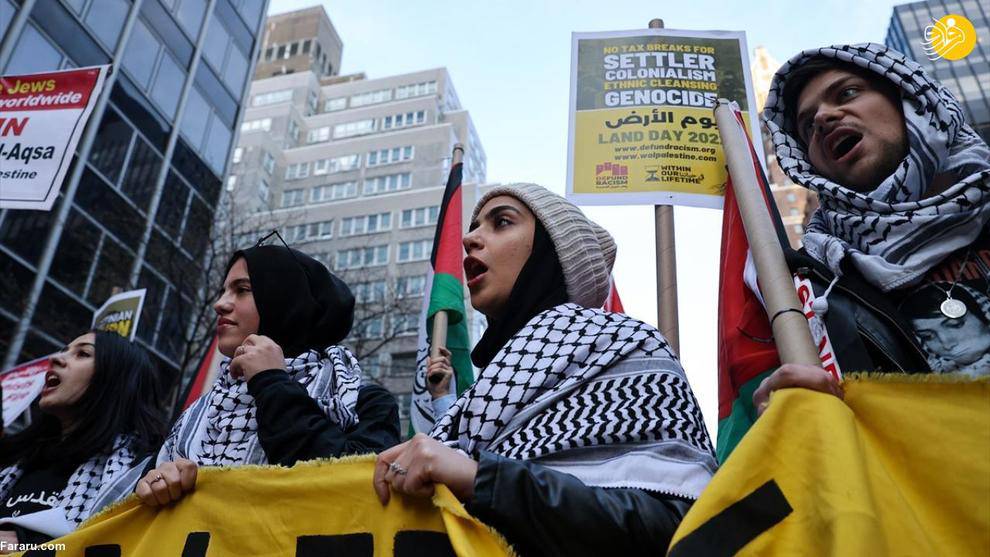 تظاهرات ضد اسرائیلی در نیویورک