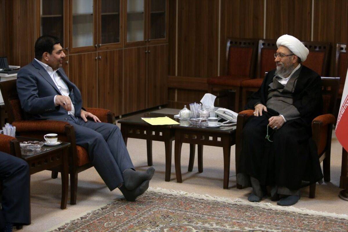 دیدار معاون اول رئیس‌جمهور با رئیس مجمع تشخیص مصلحت