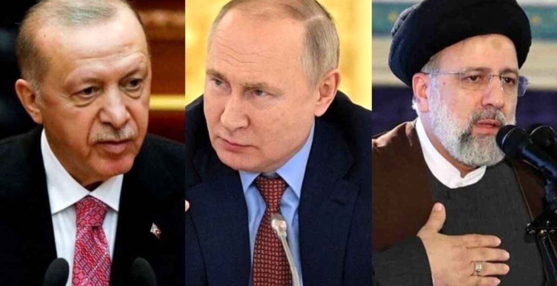 رییسی، پوتین و اردوغان در حاشیه اجلاس سران کشورهای ضامن روند آستانه